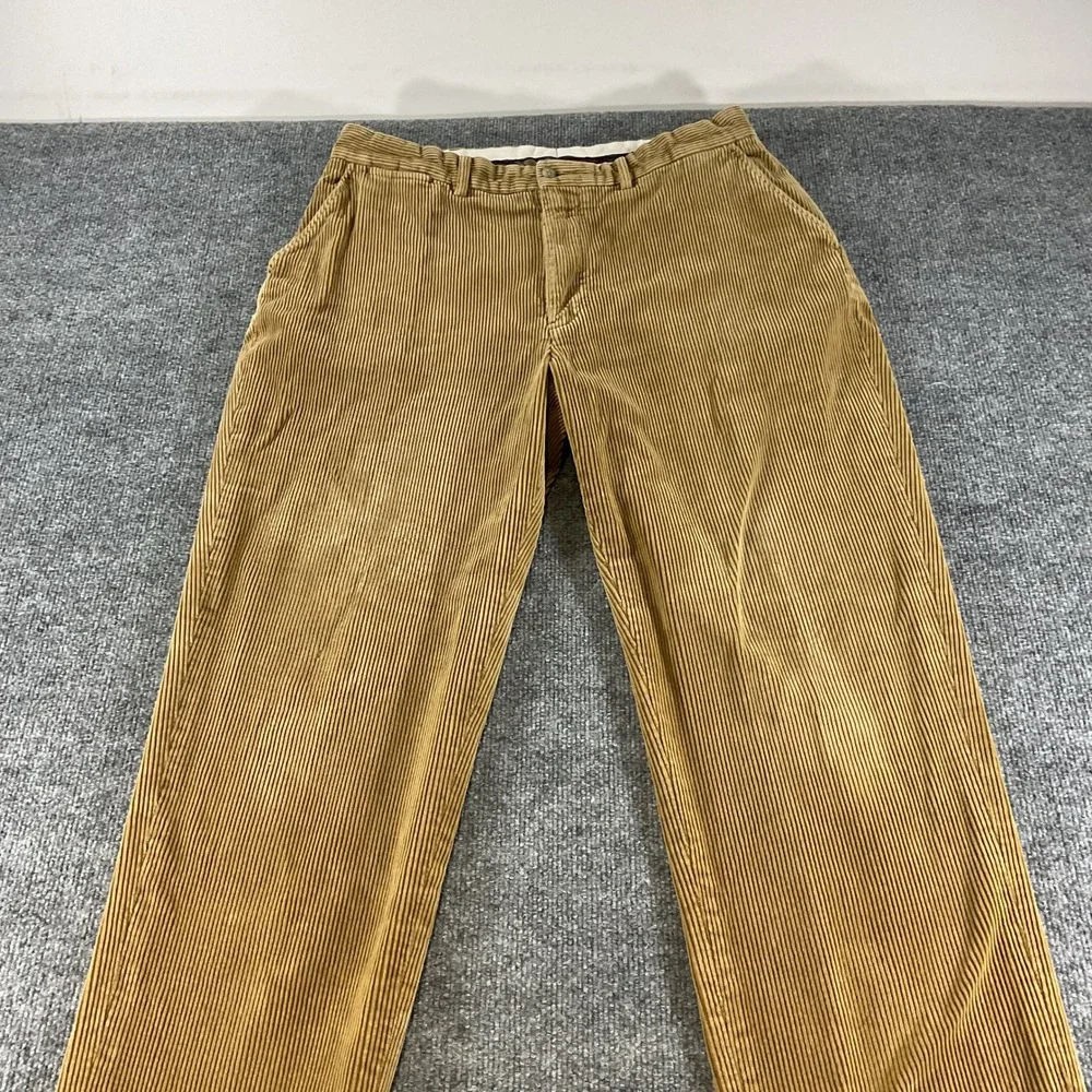 Polo Ralph Lauren Corduroy Pants Mens 36x30 Brown Classic Fit Cotton Chinos